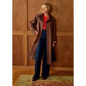 Sezane Clyde Coat in Choco (EU 36)
